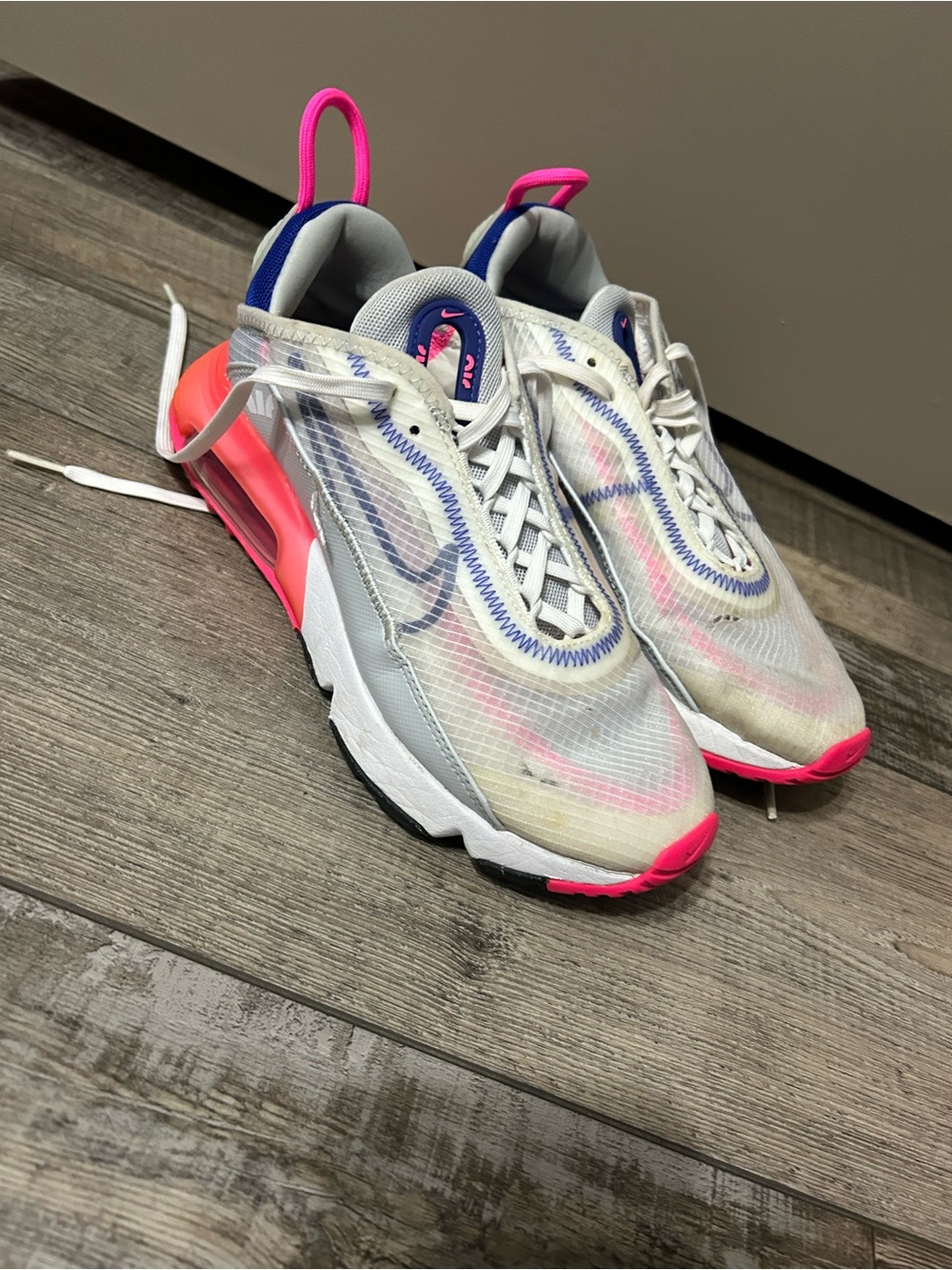 Nike Air Max 2090 White Pink Running Shoes White Concord pink